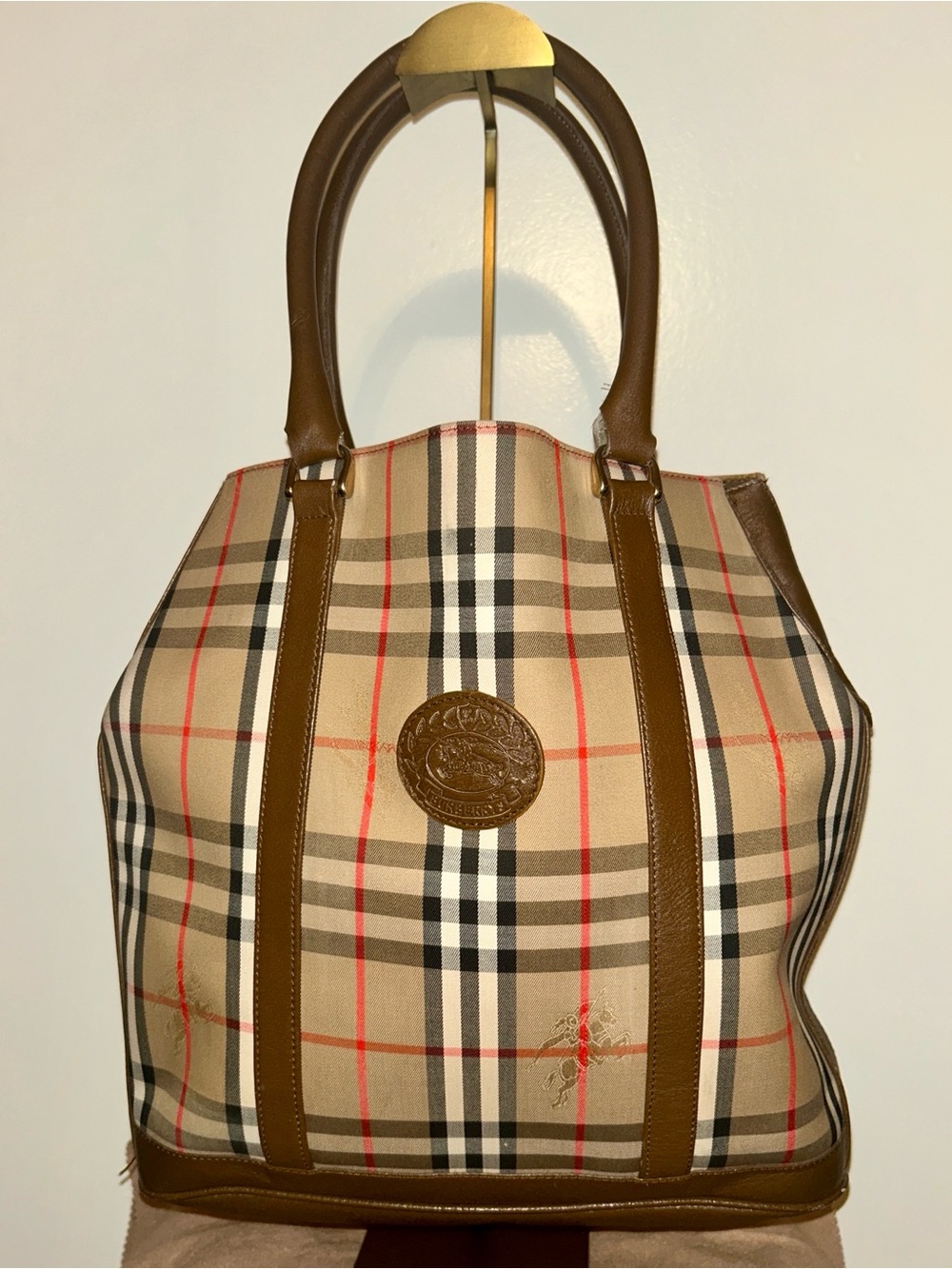 Burberrys  Haymarket Check Tote Bag.